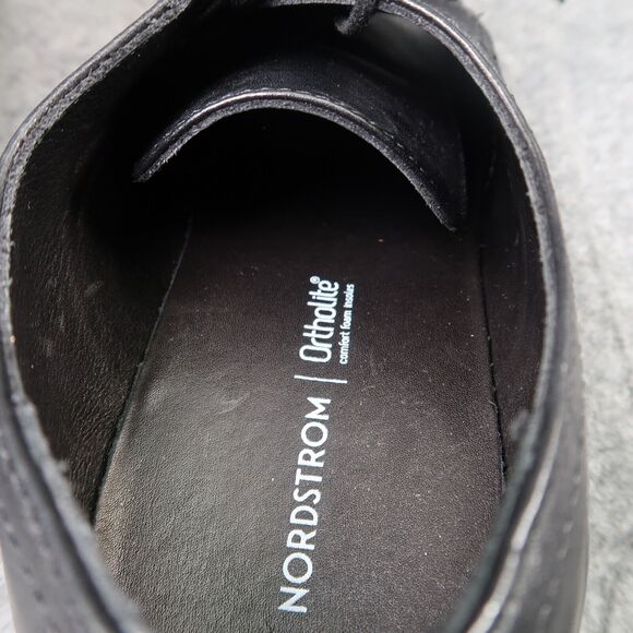 Nordstrom Shoes Men 10 Oxford Derby Dress Formal Leather OrtholiteBlack Classic main image 12